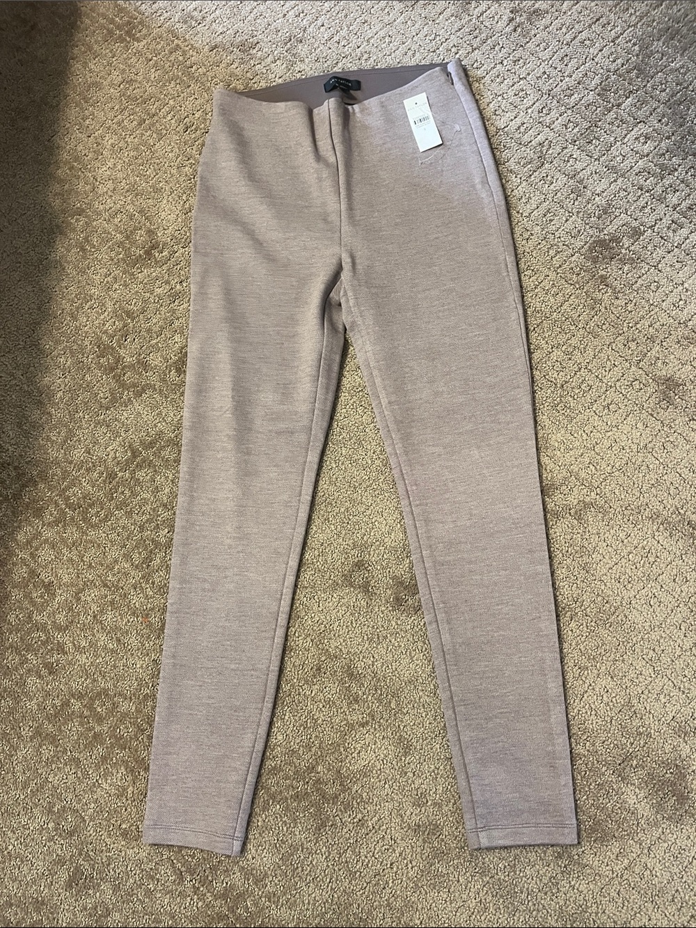 Ann Taylor Ponte Leggings in Light Taupe